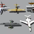 Collection Of Airplane Models With Various Vintage And Modern Styles