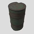 Industrial Equipment Green Rustic Metal Barrel For Industrial Storage Applications