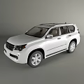 White Lexus SUV Exterior Design Parked On Snowy Ground With Trees