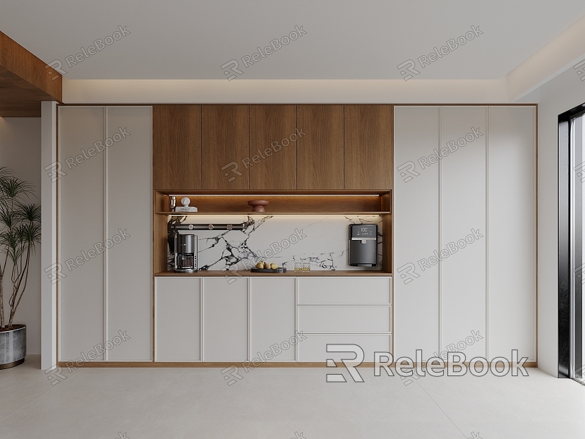 Modern Sideboard Cabinet Cabinet Water Dispenser Coffee Machine Jewelry Ornaments model