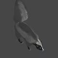 Game And Movie Skunk Character With Black White Fur And Fluffy Tail Standing Pose