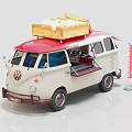 Modern Vans Stall Food Stall 3d model