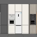 Modern Kitchen Appliances in Various Colors With Sleek Design And Cabinet Integration