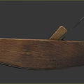 Vintage Wooden Hand Plane Carpentry Tool With Metal Blade And Smooth Surface 3d model