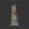 Tower defense sentry tower tower air defense watchtower observatory observatory observatory tower loft 3d model