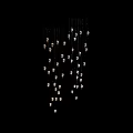 Modern Hanging Chandelier With Multiple Metal Glass Droplet Pendants For Interior Decor