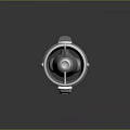 3D Rendered Gray Mechanical Weapon With Propeller Fan And Structural Components