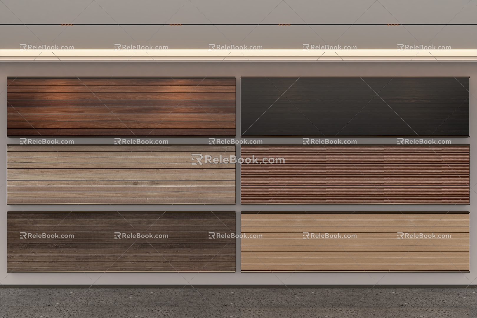 Modern anticorrosive wood flooring 3d model