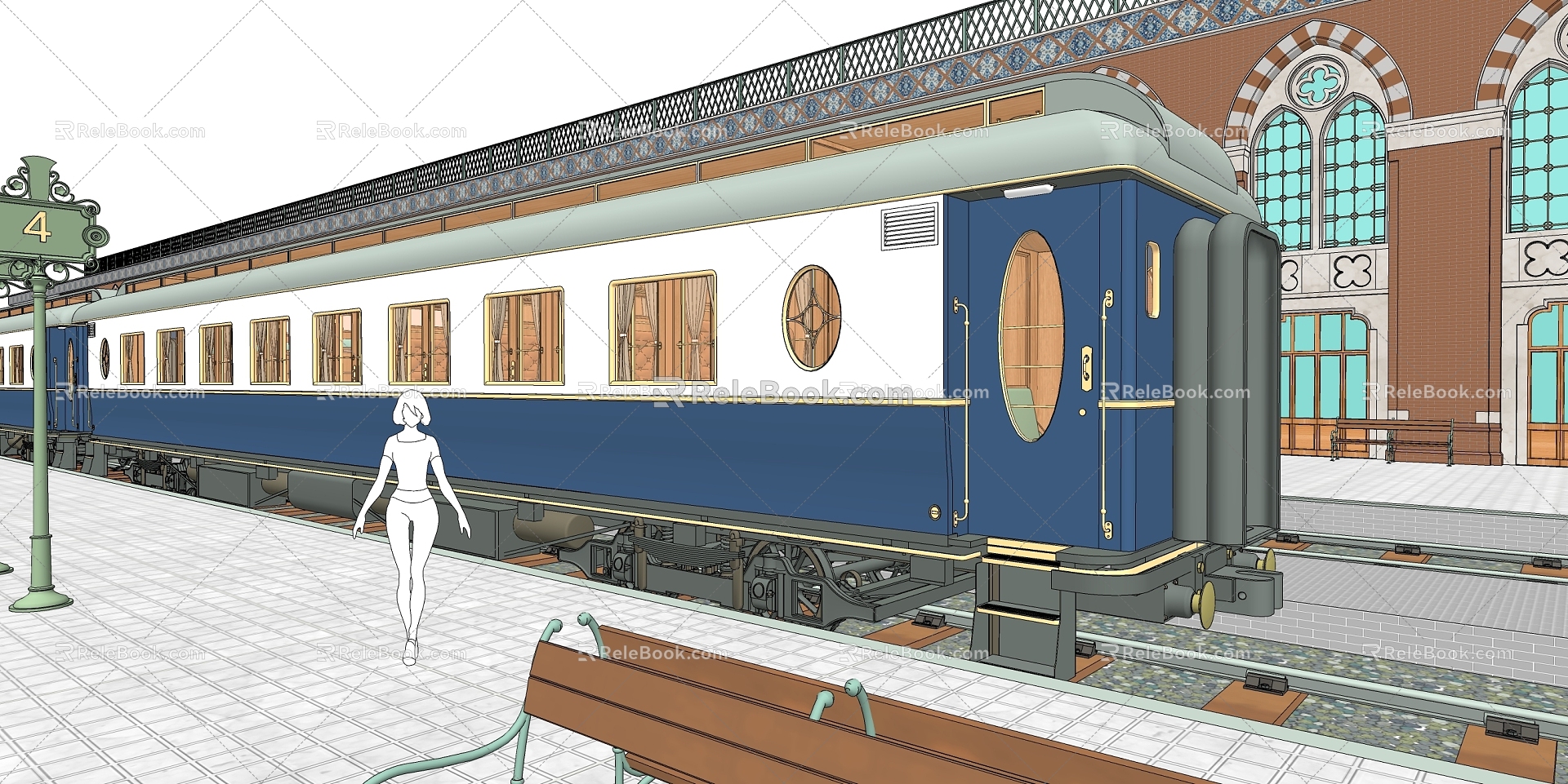 steam train 3d model