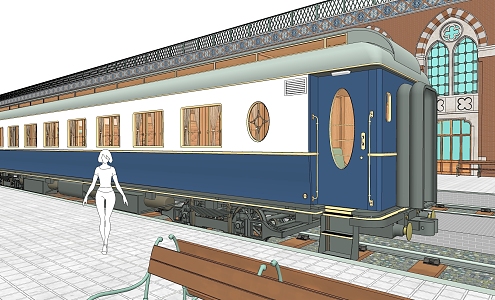 steam train 3d model