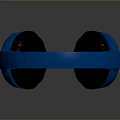 Blue Over Ear Headphones As Essential Daily Life Audio Accessories With Comfortable Earpads