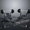 Essential Home Fitness Equipment Set With Weight Benches Barbells Racks And Plates