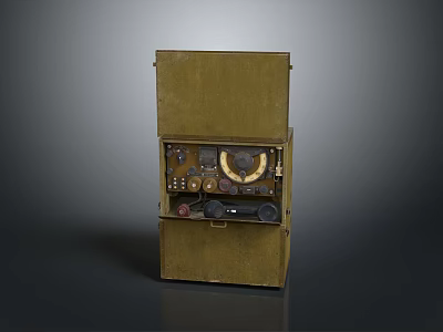 Radio station radio station military radio station military walkie-talkie 3d model