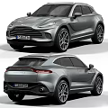 Aston Martin Grey SUV With Modern Luxury Sporty Sleek Design And Alloy Wheels