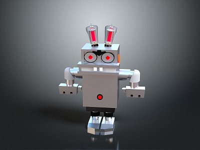 Robot Assistant Small Robot Butler Robot Butler Figure Game Figure model