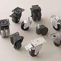 Different Types Of Caster Wheels In Black And Silver Designs For Industrial Use