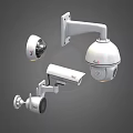 Projection Monitoring Security Camera System With Dome Bullet Wall Mounted Designs