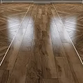 Elegant Herringbone Wooden Floor With Shiny Surface And Natural Wood Grain