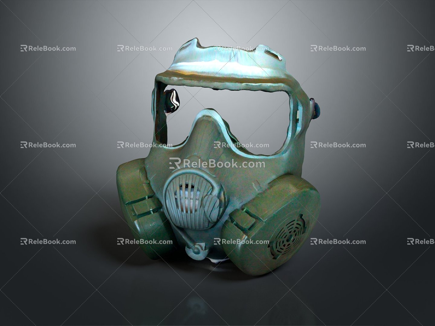 Modern gas mask sci-fi gas mask gas mask respirator model