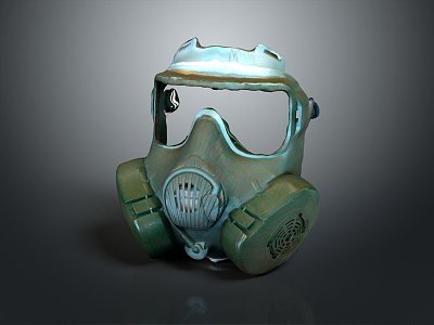 Modern gas mask sci-fi gas mask gas mask respirator 3d model