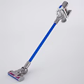 Modern Household Vacuum Cleaner With Blue Rod And Ergonomic Cleaning Design