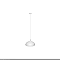 Modern White Pendant Light With Dome Shade And Gold Interior For Interior Decoration