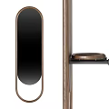Stylish Arched Mirrors with Bronze Metal Frames for Modern Home Decoration