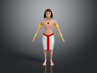 Egyptian Characters Ancient Egyptian Warrior Egyptian Soldier Egyptian Warrior Ancient Egyptian Man Male Warrior 3d model