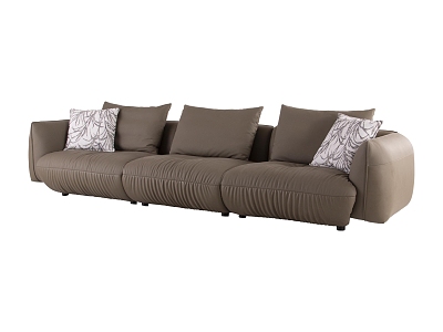 Three-seat sofa 3d model