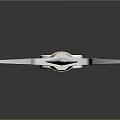 Classic Metal Sword With Sharp Blade And Decorative Hilt Guard Design