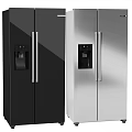 Modern Kitchen Appliances Including Refrigerator Range Hood And Gas Stove