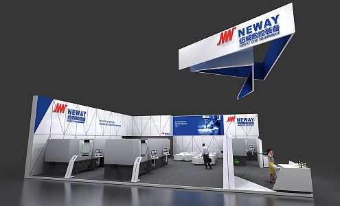 Modern Exhibition Engineering Machinery Exhibition Booth Exhibition Hall Exhibition Temporary Exhibition Expo 3d model