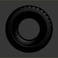 Black Heavy Duty Car Tire With Deep Tread For Off Road Driving