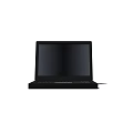 Black Portable Laptop With Modern Screen And Full Size Keyboard