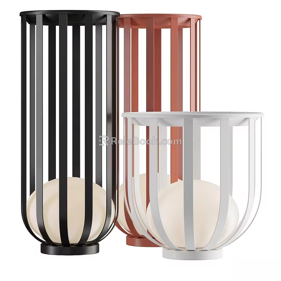 Modern table lamp 3d model
