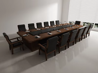 Modern Conference Table Party and Government Organs Unit Conference Table 3d model
