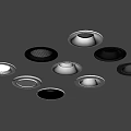 Modern Interior Ceiling Lighting with Various Colors and Styles of Downlights and Spotlights