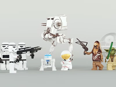 Modern Robots 3d model Modern Robots 3d model