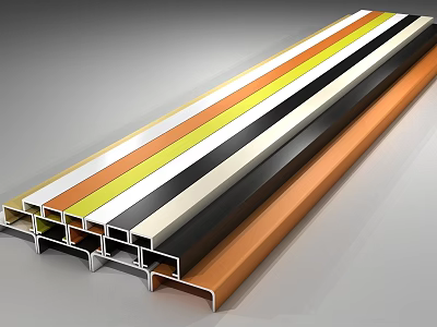 Colorful Decorative Profiles In Various Colors For Home Daily Living Necessities 3d model