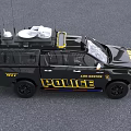 Black Police Truck With Roof Equipment And Alameda County Markings