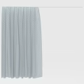 Elegant Light Blue Polka Dot Pleated Curtain For Home Window Decoration