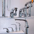 Modern Chrome Faucets In Various Sleek Designs For Kitchen And Bathroom