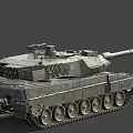 Modern Military Heavy Tank Exterior Design With Turret Cannon Armor And Tracks