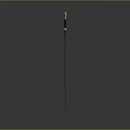 Medieval Decorative Sword With Golden Hilt And Long Slender Blade