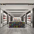 Modern Clothing Store Spacious Bright Interior With Colorful Clothes On Display Racks And Shelves