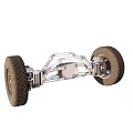 Automotive Chassis Structure With Tires And Suspension System Components