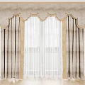 Various Colored Curtains With Lace Panels And Decorative Valance Designs