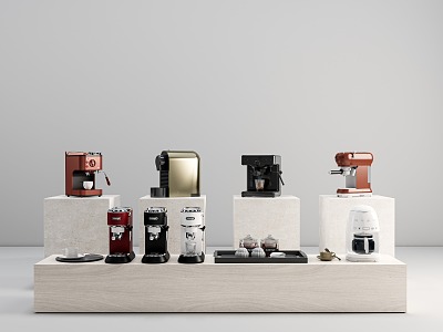 Modern coffee machine 3d model