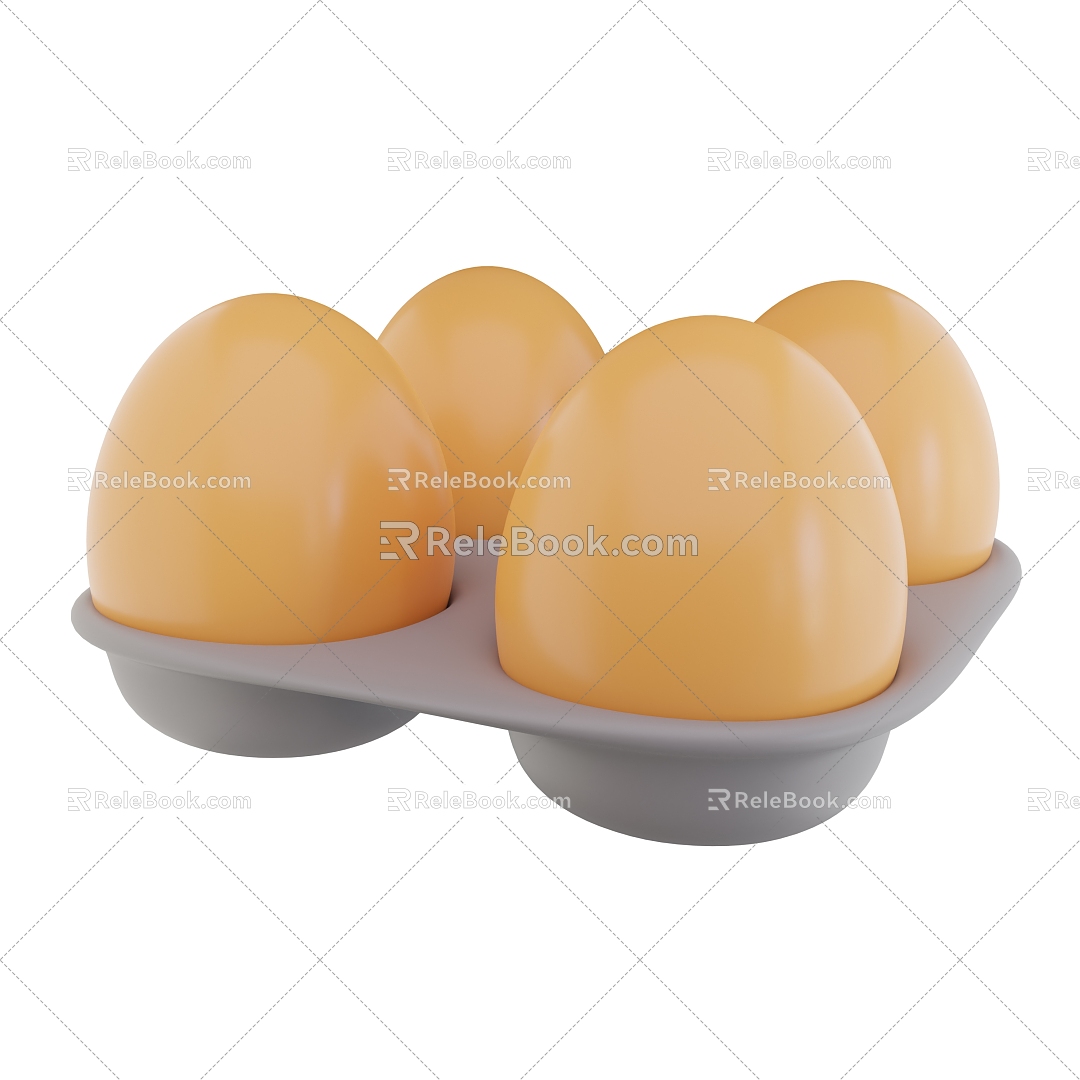 Eggs Cartoon Eggs 3d model