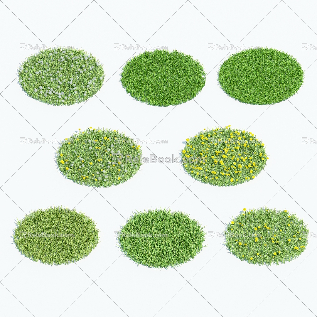 Modern Grass 3d model